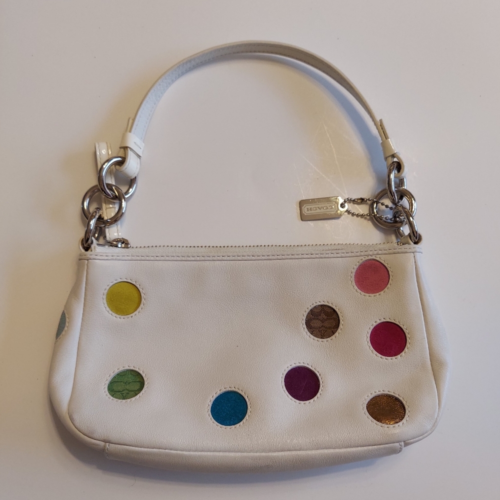 Rare COACH Limited Edition Multi-Color Polka Dot
